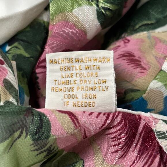 Vintage Gold Label Victoria's Secret Floral Robe One Size Elegant Feminine - Picture 14 of 14